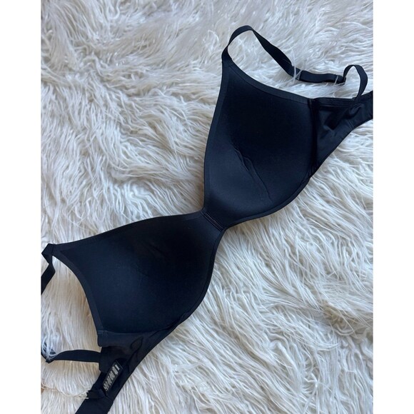 Skims Wireless Form Pushup Plunge Bra Onyx Size 34DDD - Picture 6 of 7